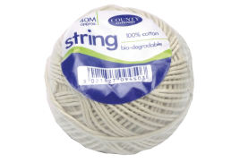 Cotton String Ball Medium 40m Biodegradable (Pack of 12) C172