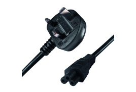 Connekt Gear IEC C5 UK Mains Power Plug 2m 27-0114b