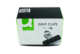 Q-Connect Grip Clip 75mm Black (Pack of 10) KF01291