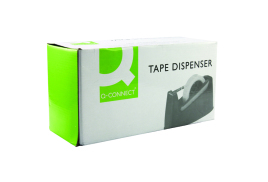 Q-Connect Tape Dispenser Large Black (Suitable for tape upto 25mm wide and 33/66m long) MPTDPKPBLK