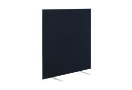 Jemini Floor Standing Screen 1600x25x1800mm Black KF79015