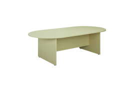 Jemini D-End Meeting Table 1800x1000x730mm Maple KF822660