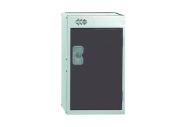 One Compartment Quarto Locker 300x300x511mm Dark Grey Door MC00075