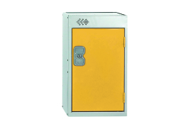 One Compartment Quarto Locker 300x300x511mm Yellow Door MC00078