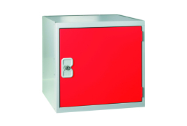 One Compartment Cube Locker 300x300x300mm Red Door MC00089
