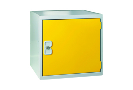 One Compartment Cube Locker 380x380x380mm Yellow Door MC00096