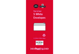 Envelopes Dl Peel & Seal White 80Gsm (Pack of 5) POF27433