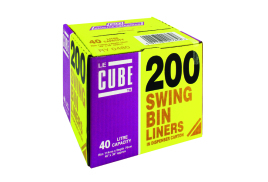 Le Cube Swing Bin Liner Dispenser 46 Litre (Pack of 200) 0480