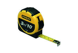 Stanley Retractable Tape Measure With Belt Clip 3 Metre 0-30-686