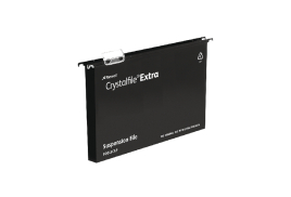 Rexel Crystalfile Extra 15mm Suspension File Black (Pack of 25) 3000080