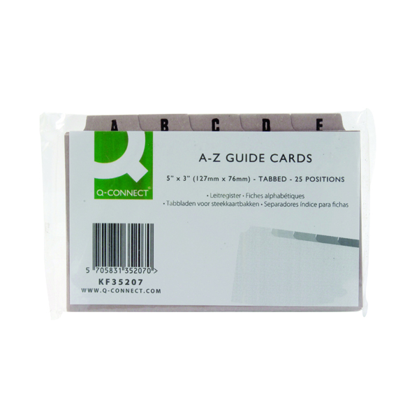 A/Z Guide Card