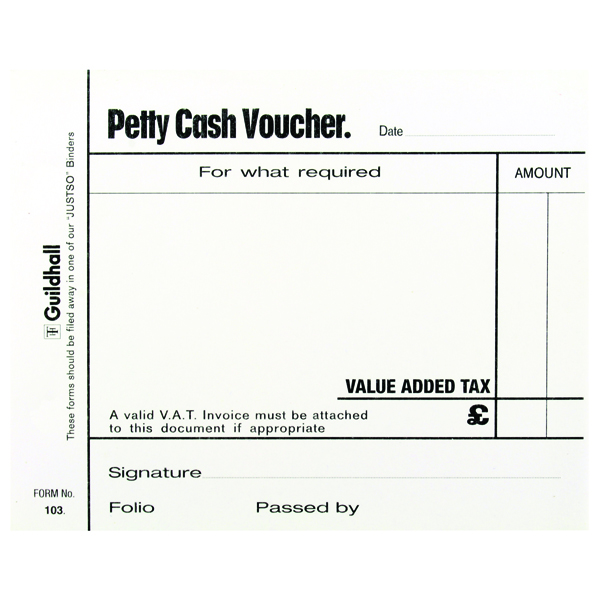 Tele Mess/Petty Cash Pad