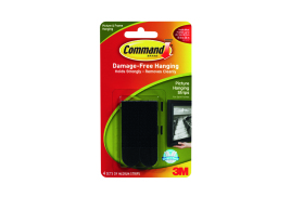 3M Command Medium Picture Hanging Strips Black (Pack of 4) 17201BLK