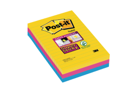 Post-it Super Sticky 101x152mm Lined Rio (Pack of 3) 4690-SS3RIO