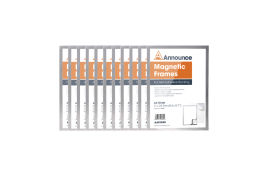 Announce Magnetic Frame A4 Silver (Pack of 10) AA01842