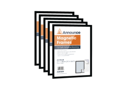 Announce Magnetic Frame A3 Black (Pack of 5) AA01850