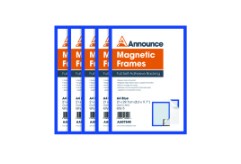 Announce Magnetic Frames A4 Blue (Pack of 5) AA07540
