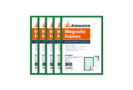 Announce Magnetic Frames A4 Green (Pack of 5) AA07543