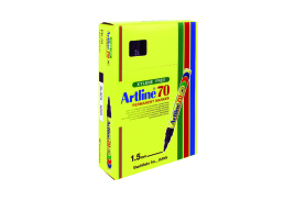 Artline 70 Bullet Tip Permanent Marker Black (Pack of 12) A701