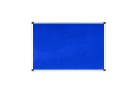 Bi-Office Aluminium Trim Felt Notice Board 1200x900mm Blue FA0543170-999