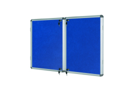 Bi-Office Lockable Internal Display Case 1780x1180mm Blue VT770107150