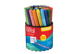 Berol Colourbroad Pen Water Based Ink Assorted (Pack of 42) CBT S0375970
