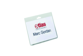Durable Security Name Badge 60x90mm Transparent (Pack of 20) 8135/19