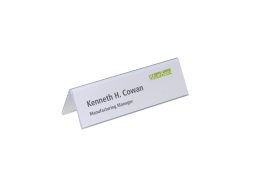 Durable Table Place Name Holder 61x210mm Transparent (Pack of 25) 8052/19