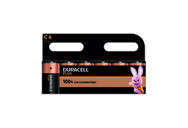 Duracell Plus C Battery Alkaline 100% Life (Pack of 6) 5009814