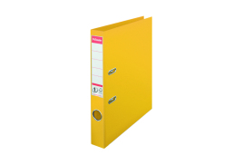 Esselte No1 Plastic Lever Arch File 50mm A4 Yellow (Pack of 10) 811410