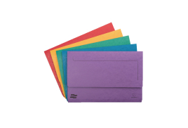 Exacompta Europa Pocket Wallet Foolscap Assorted A (Pack of 25) 4790