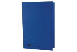 Europa Square Cut Folder 300 micron Foolscap Blue (Pack of 50) 4825