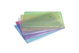 Rapesco Popper Wallet A3 Pastel Assorted (Pack of 5) 0697