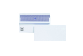Plus Fabric DL Envelopes Wallet Self Seal 120gsm White (Pack of 500) H25470