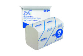 Scott 1-Ply Performance Hand Towels 274 Sheets (Pack of 15) 6689