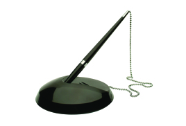 Q-Connect Reception Pen with Chain and Base KF00233