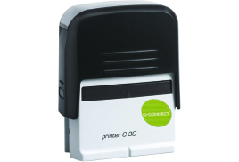 Q-Connect Voucher for Custom Self-Inking Stamp 45 x 15mm KF02111