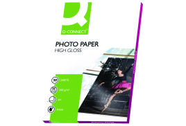 Q-Connect A4 White High Gloss Photo Paper 260gsm (Pack of 50) KF02772