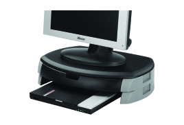 Q-Connect Monitor/Printer Stand Black/Grey KF20081