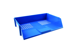 Q-Connect Wide Entry Letter Tray Blue KF21689