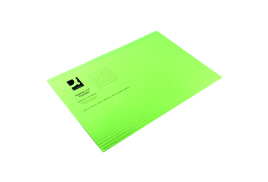 Q-Connect Square Cut Folder Lightweight 180gsm Foolscap Green (Pack of 100) KF26031