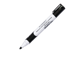 Q-Connect Premium Whiteboard Marker Bullet Tip Black (Pack of 10) KF26109