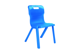 Titan One Piece Classroom Chair 432x407x690mm Blue KF72165