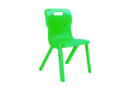 Titan One Piece Classroom Chair 432x407x690mm Green KF72166