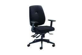 Cappela Agility High Back Posture Chair 400x800x600mm Black KF73885