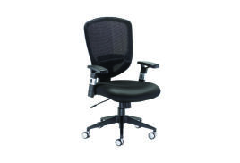Arista Lexi High Back Chair 635x555x1025-1100mm Black KF73906