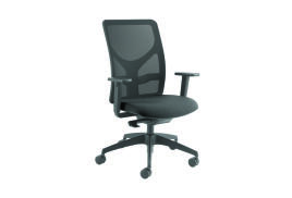 Cappela Eaze High Back Task Chair 690x495x635mm Mesh Back Black KF74644