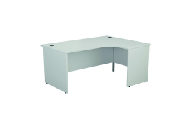 Jemini Radial Right Hand Desk Panel End 1800x1200x730mm White KF805212