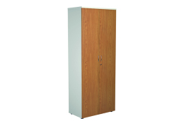 Jemini Wooden Cupboard 800x450x2000mm White/Nova Oak KF811145