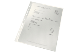 Leitz Punched Pockets Recycled A4  (Pack of 100) 4791-10-03